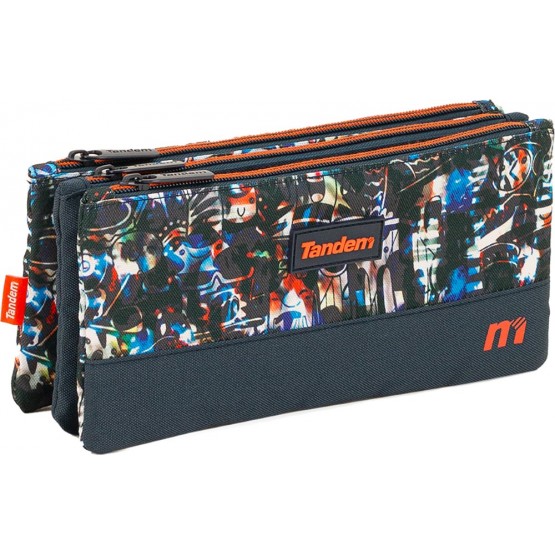 Independent 3 pockets Pencil pouch plus