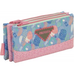 Independent 3 pockets Pencil pouch plus